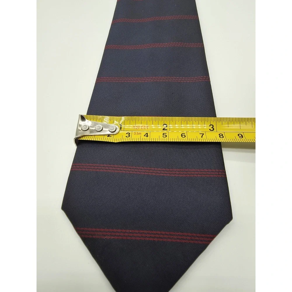 Banana Republic Tie Polyester Blue Red Striped  59